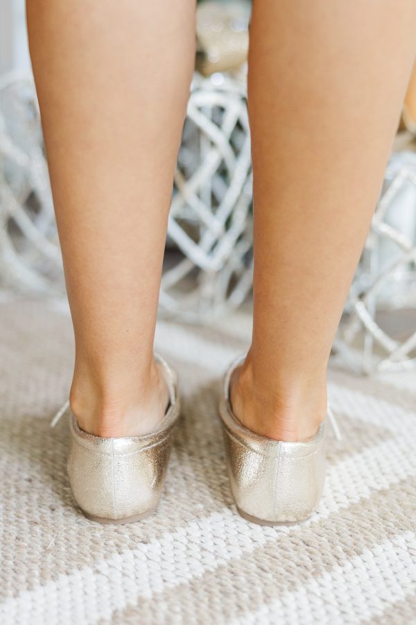 On The List Gold Flats on Sale - Image 3