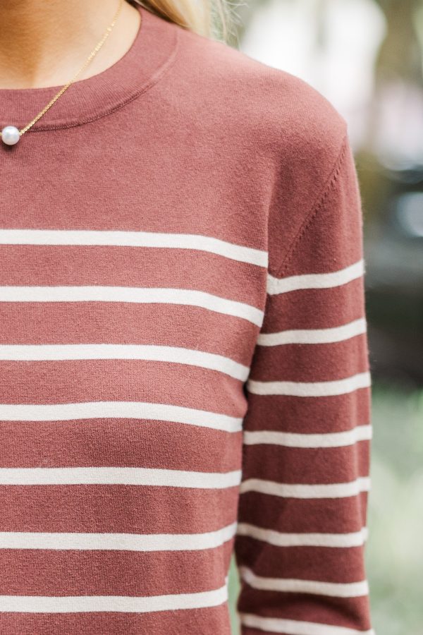 Simple Truth Chocolate Brown Striped Top Supply - Image 3