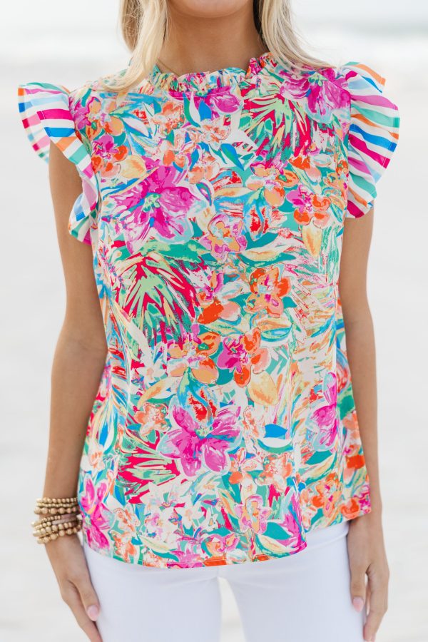 Tell Me Everything Pink Paisley Blouse Sale - Image 4