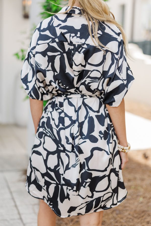 Living In Love Cream White Abstract Dress Fashion - Image 4