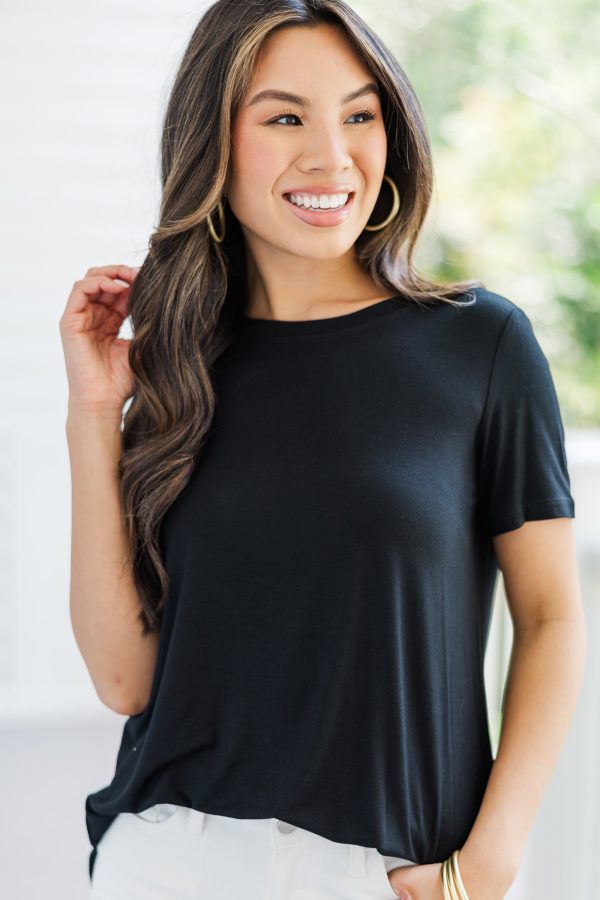 Let s Meet Later Black Top For Sale