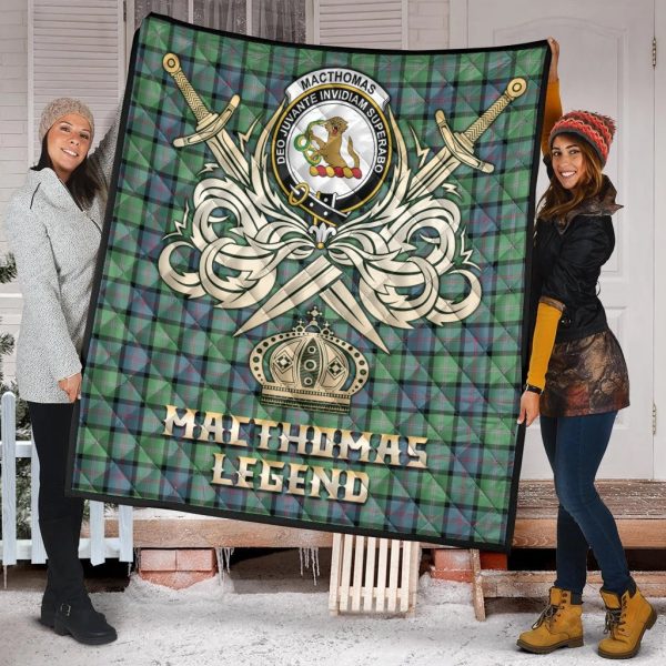 MacThomas Ancient Tartan Crest Legend Gold Royal Premium Quilt Cheap - Image 2