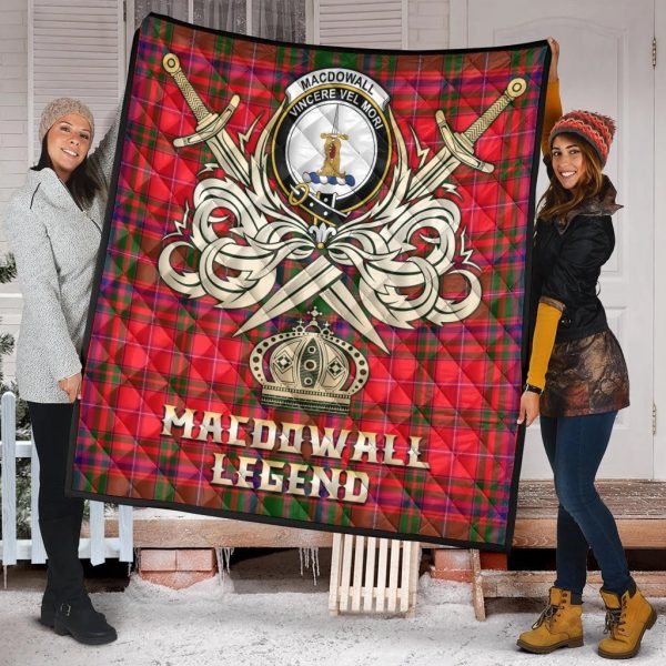 MacDowall Tartan Crest Legend Gold Royal Premium Quilt For Discount - Image 2