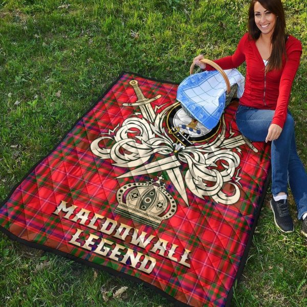 MacDowall Tartan Crest Legend Gold Royal Premium Quilt For Discount - Image 4