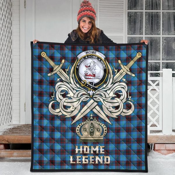 Home Ancient Tartan Crest Legend Gold Royal Premium Quilt Cheap