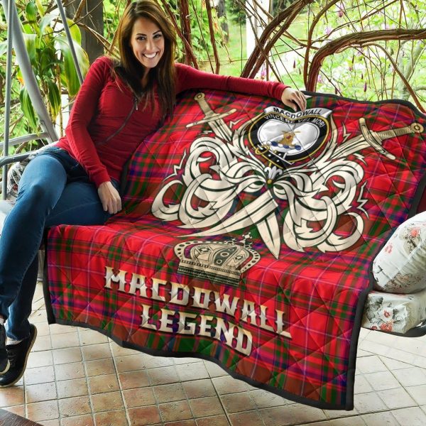 MacDowall Tartan Crest Legend Gold Royal Premium Quilt For Discount - Image 5