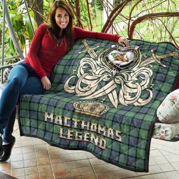 MacThomas Ancient Tartan Crest Legend Gold Royal Premium Quilt Cheap - Image 5