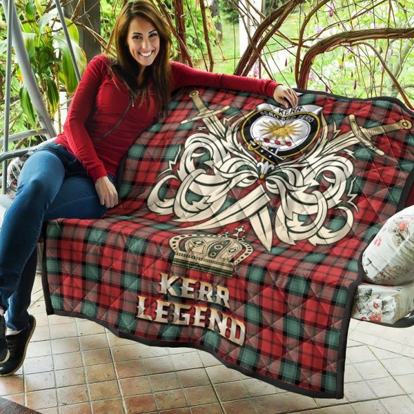 Kerr Ancient Tartan Crest Legend Gold Royal Premium Quilt For Cheap - Image 5